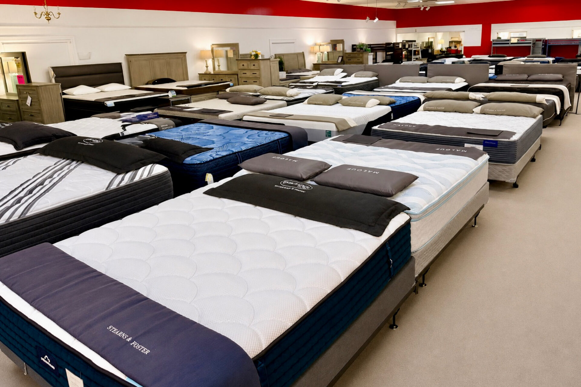 mattress_showroom_closeouts_mobile_al_3 Summer Sale furniture and mattress closeouts featuring recliners at Tupelo Ron's Bests Mattress and More in Mobile AL